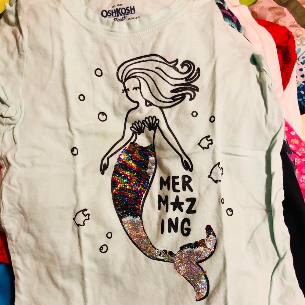 Cutest mermaid reversible sequins top